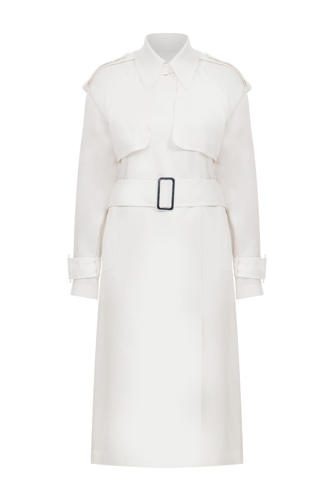 IRISA Tencel White Trench Coat